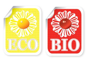 Illustration of sticker with a text