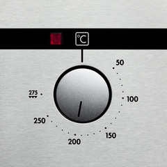 Temperaturregler am Backofen