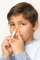 stuffy nose and inhaler