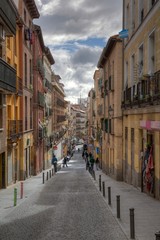Fototapeta na wymiar Viertel Lavapies w Madrycie