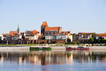 Panorama of Torun, Poland - obrazy, fototapety, plakaty