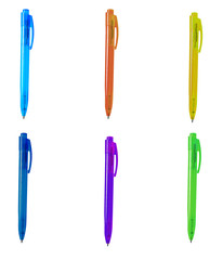 Pen on white background