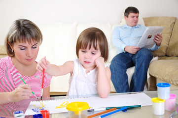 Mother and daughter together
