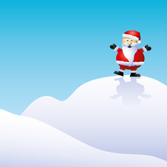 Santa Claus on hill
