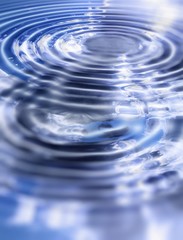 sky reflected in water