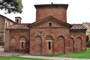 Fototapeta premium Galla Placidia Mausoleum exterior view, Ravenna, Italy
