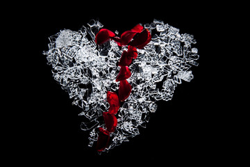 broken heart glass