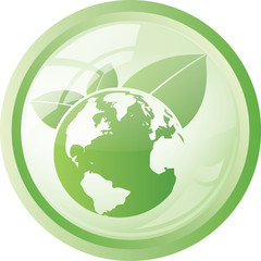 Symbole globe terrestre