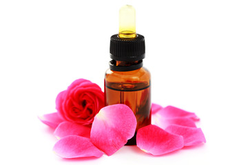 Fototapeta na wymiar rose essential oil