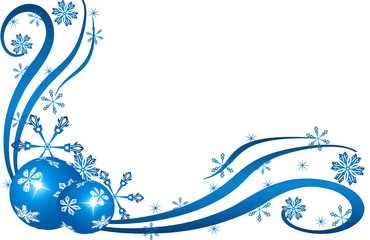 Christmas, Weihnachtskugel, xmas,blau weiss stern