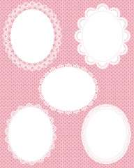 oval lace dot background 4