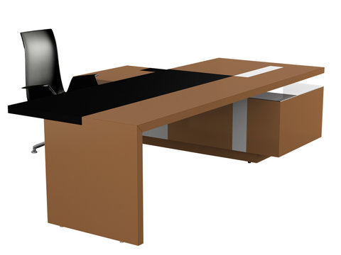 Office furniture, isolated