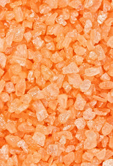 Orange dead sea salt texture background