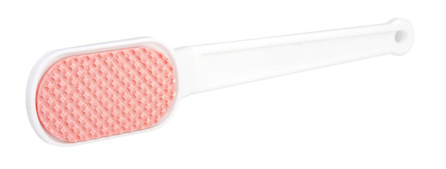 Foot care pedicure brush isolated on white