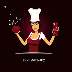 logo entreprise, chef cuisinier