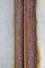 rusty iron plate