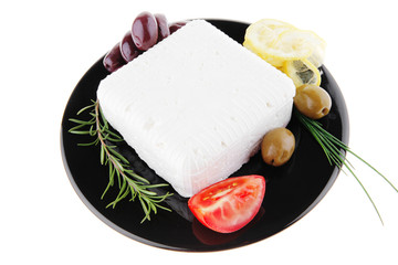 feta cheese and olives