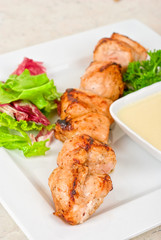 Grilled chicken kebab