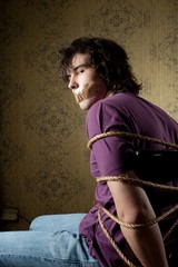 Tied man