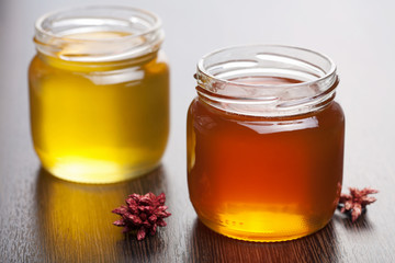 honey in jars