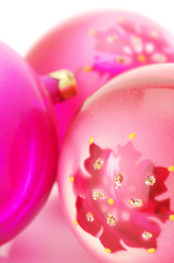 Obraz na płótnie Canvas Pink Christmas balls