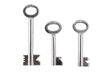 three different shape of keys