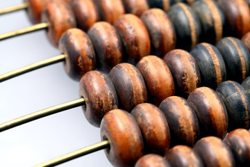 Antique wooden accounts