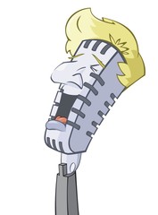 Microphone is singing a song
