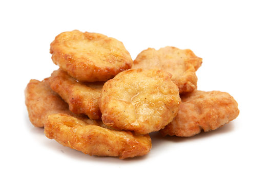Fried chicken pieces