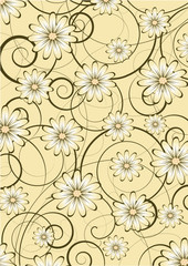 Abstract flowers background with place for your text