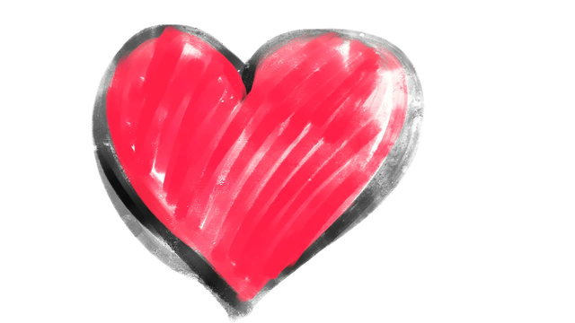 Auto-drawing heart shape