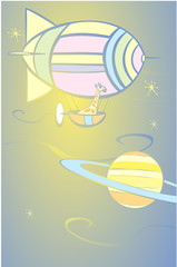 Giraffe in Space © xunantunich