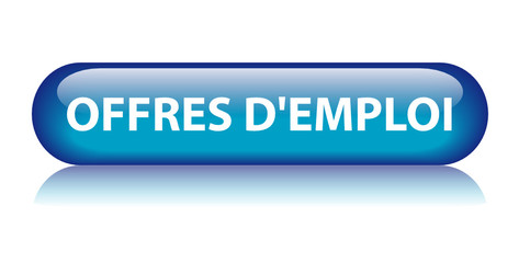 Bouton OFFRES D’EMPLOI (recrutement recherche chômage postuler)