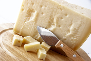 Italian cheese - grana padano - obrazy, fototapety, plakaty
