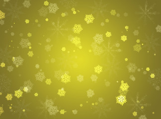 Fototapeta premium Yellow winter background
