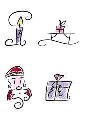 Clipart-Set: Weihnachten und Nikolaustag