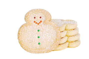 christmas snowman cookies