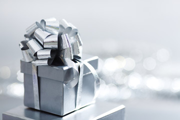 silver christmas gift