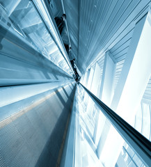 Escalator in business center