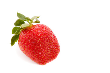 Fresh strawberrie isolated over white background