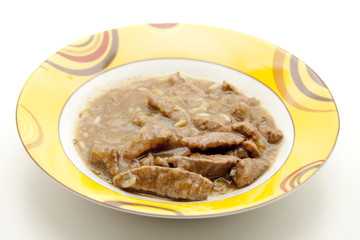 Rindfleisch mit Soße