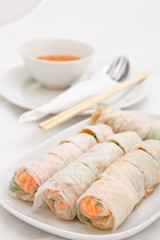 Vegetable rolls in Vietnamese style