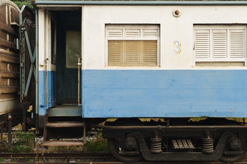 Fototapeta premium An abandoned train's bogie
