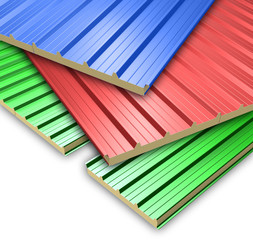 Three color Roof Panels
