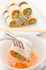 Vegetable rolls in Vietnamese style