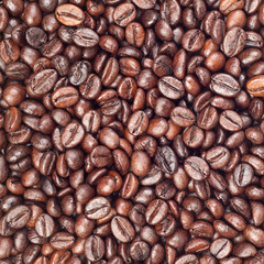 Roasted coffee beans background