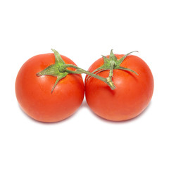 Two red tomatoes