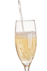 A glass of champagne