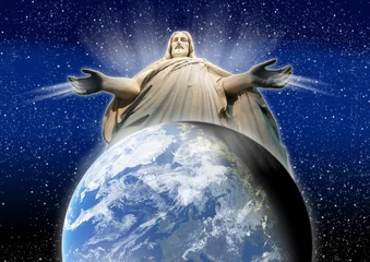 Fotobehang Gesù Cristo re dell'universo © paracchini
