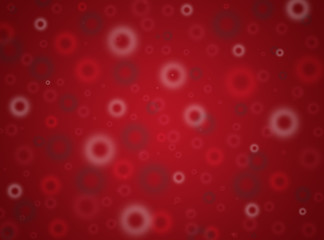 Red abstract background with circles